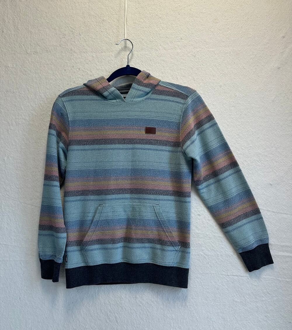 O'Neill Men's Bavaro Striped Pullover Hoodie Size M Surfer Terry Vacation